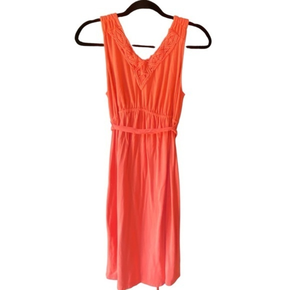 Liz Lange Vibrant Orange Midi Dress